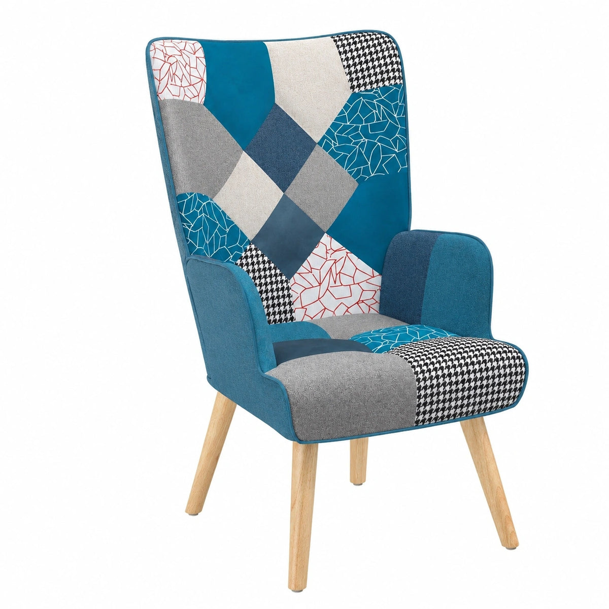 fauteuil-scandinave-en-patchwork-et-velours-bleu-cbplt12062tc